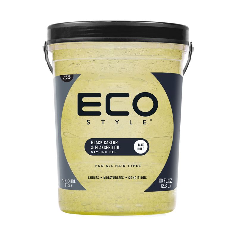 Eco Styler Styling Gel Black Castor Flaxseed Oil 5 Lbs