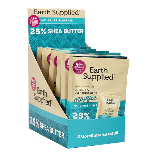 Earth Supplied 25% Shea Butter Rich Deep Treatment Masque Thermal Cap 2 Oz