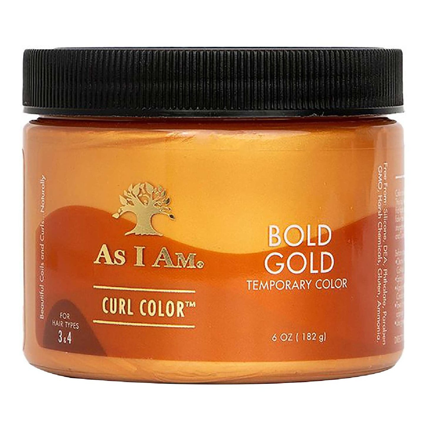 As I Am Curl Color Temporal Negrita Oro 6 Oz