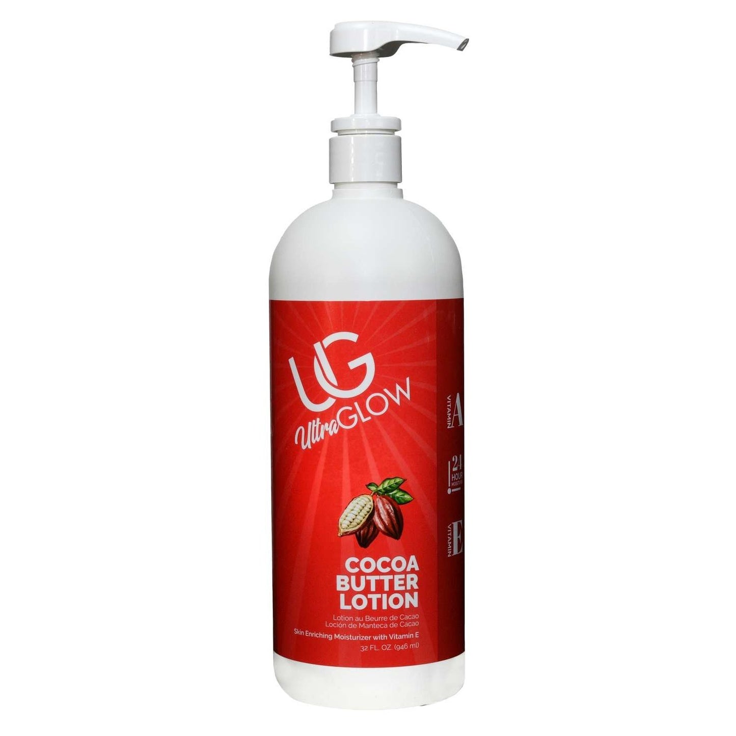 Loción de manteca de cacao Ultra Glow 32 Oz