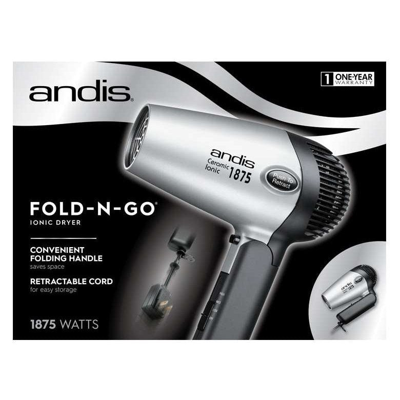Andis Fold-N-Go 1875 W Ionicceramic Hair Dryer