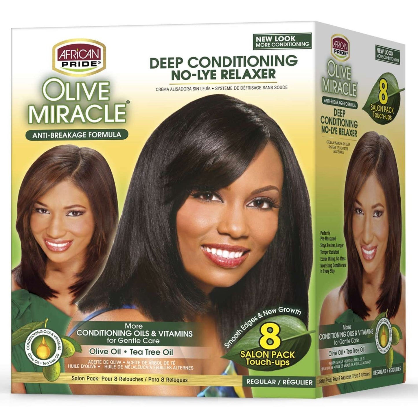 Kit regular de retoque African Pride Olive Miracle No Lye 8