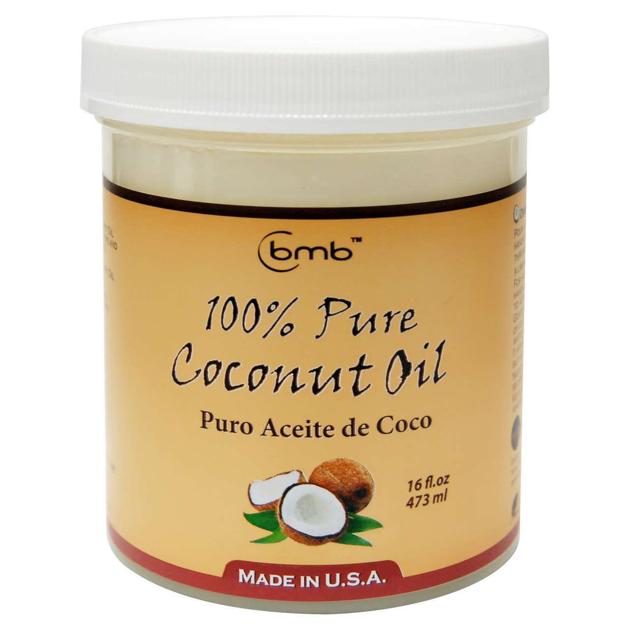 Bmb Aceite de coco 100% puro 16 oz