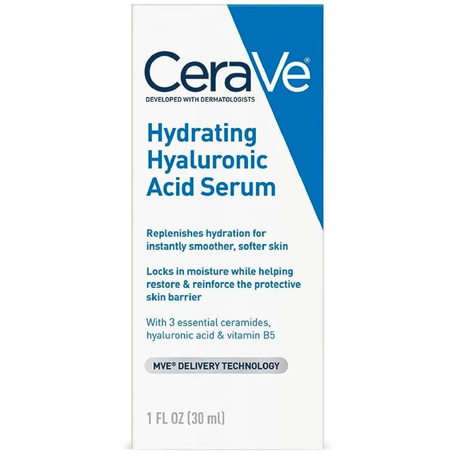 Cerave Hydrating Hyaluronic Acid Serum 1 Oz
