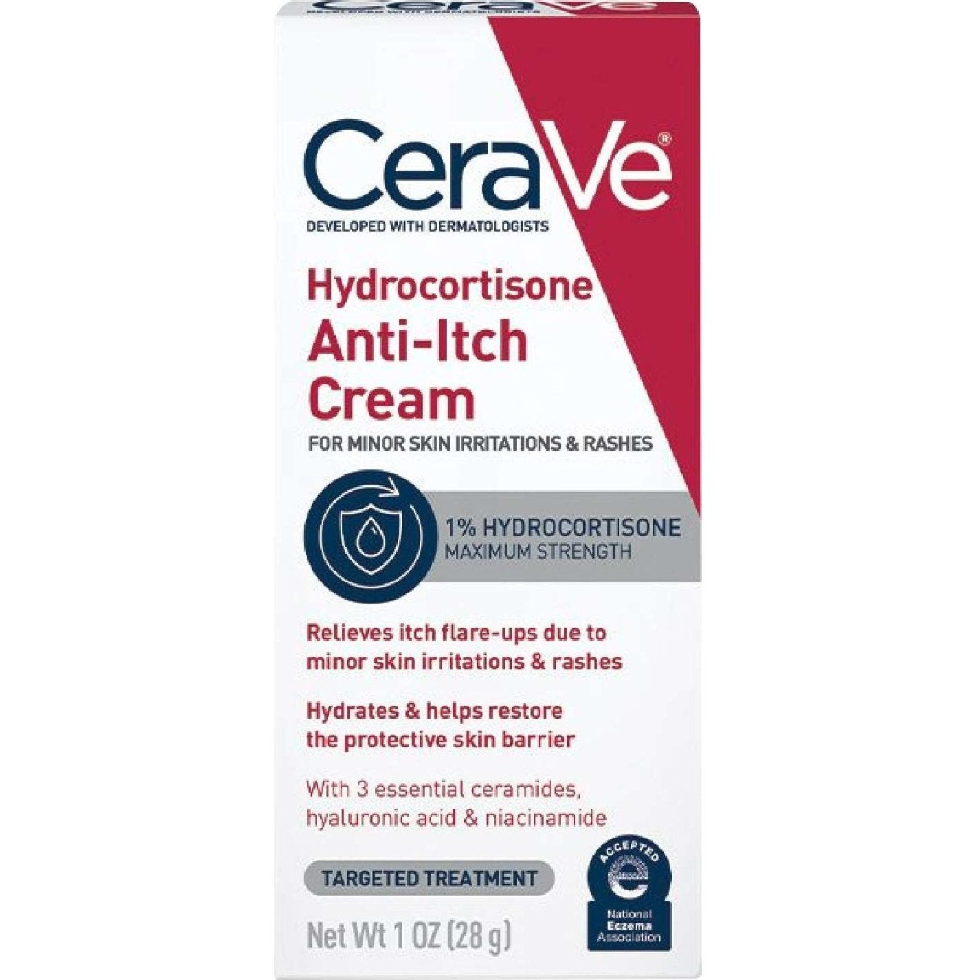 Cerave Hydrocortisone Anti Itch Cream 1 Oz