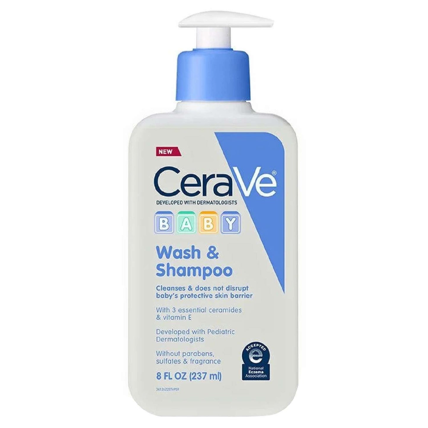 Cerave Baby Wash Shampoo 8 Oz