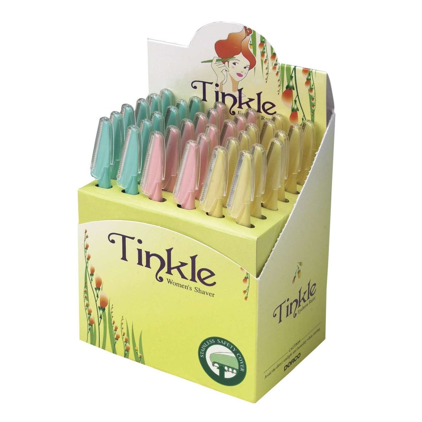 Dorco Tinkle - Maquinilla de afeitar para cejas (36 piezas)