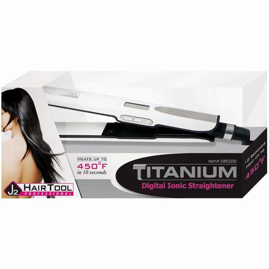 Herramientas para el cabello J2 Plancha de titanio iónica