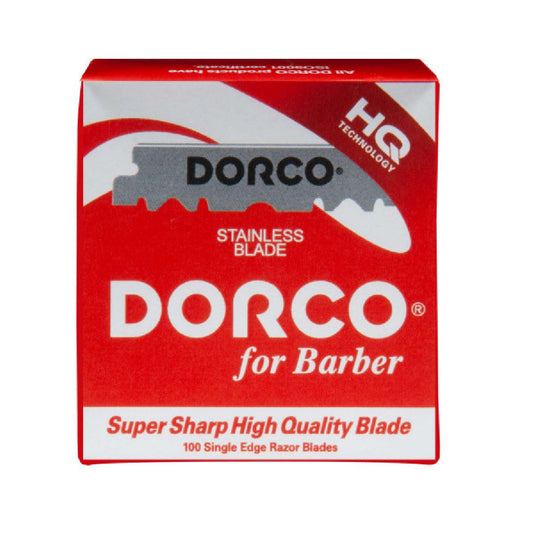 Dorco For Barber Stainless Half Blade 100 Pack