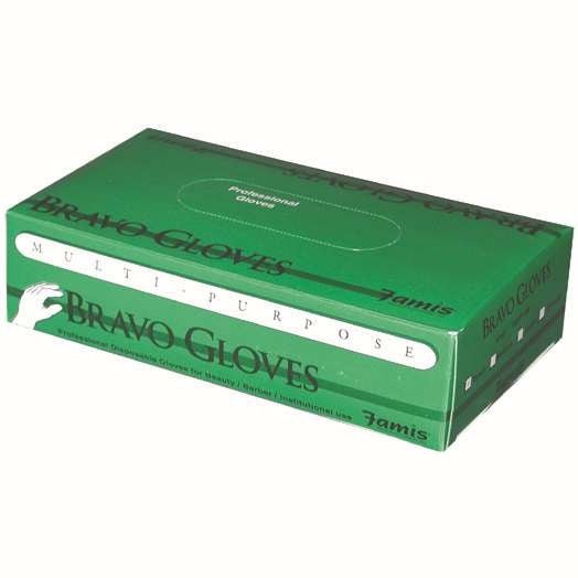 Guante De Vinilo Famis Bravo 100 Cajas
