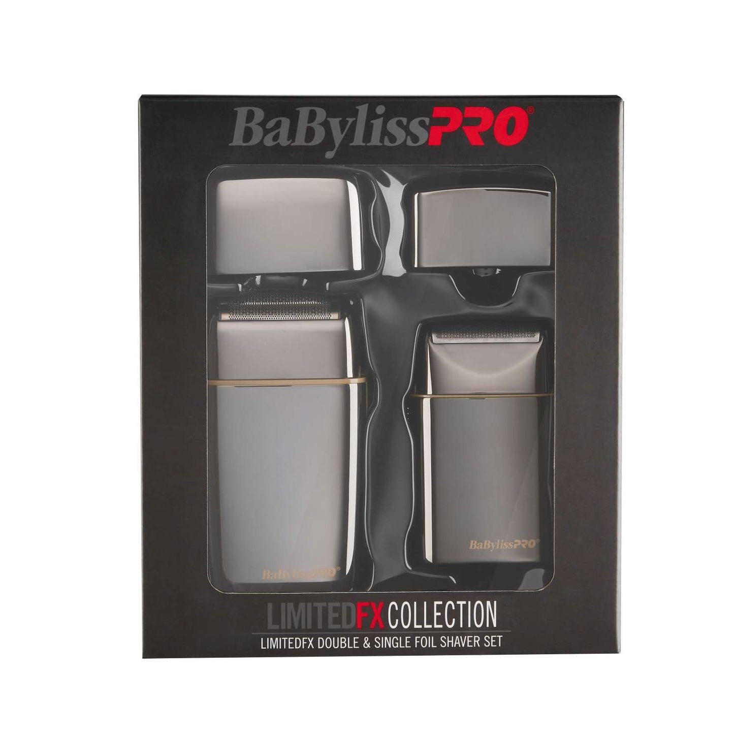 Babylisspro Holiday Box Single Double Foil Shaver Gunmetal Gold