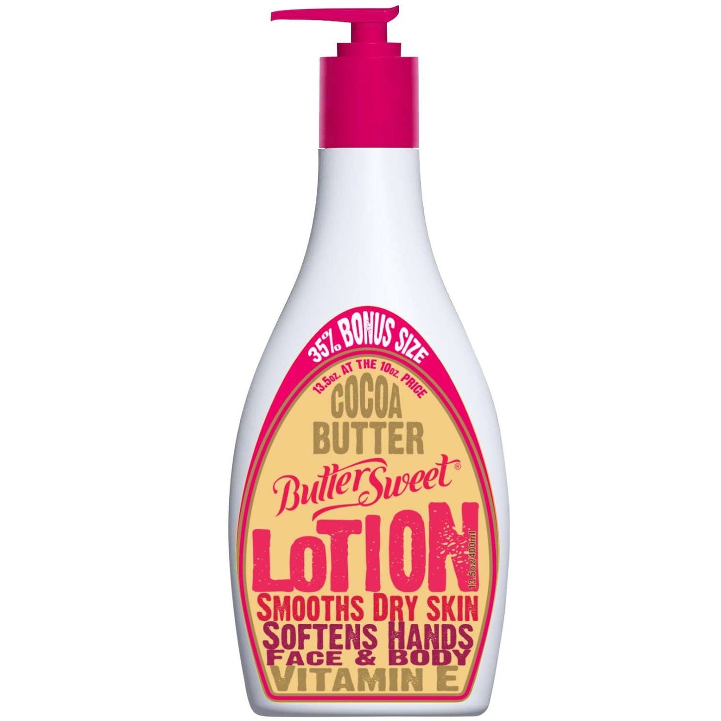 Loción de manteca de cacao dulce con bomba, 13,5 oz