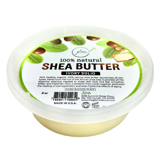 Glam Natural Shea Butter Ivory Solid 8 Oz