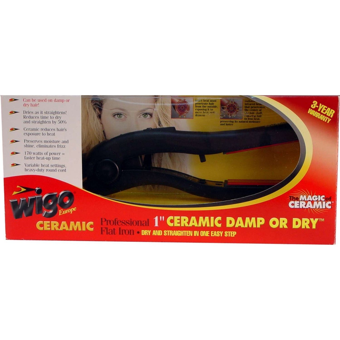 Wigo Flat Iron Ceramic Wetdry