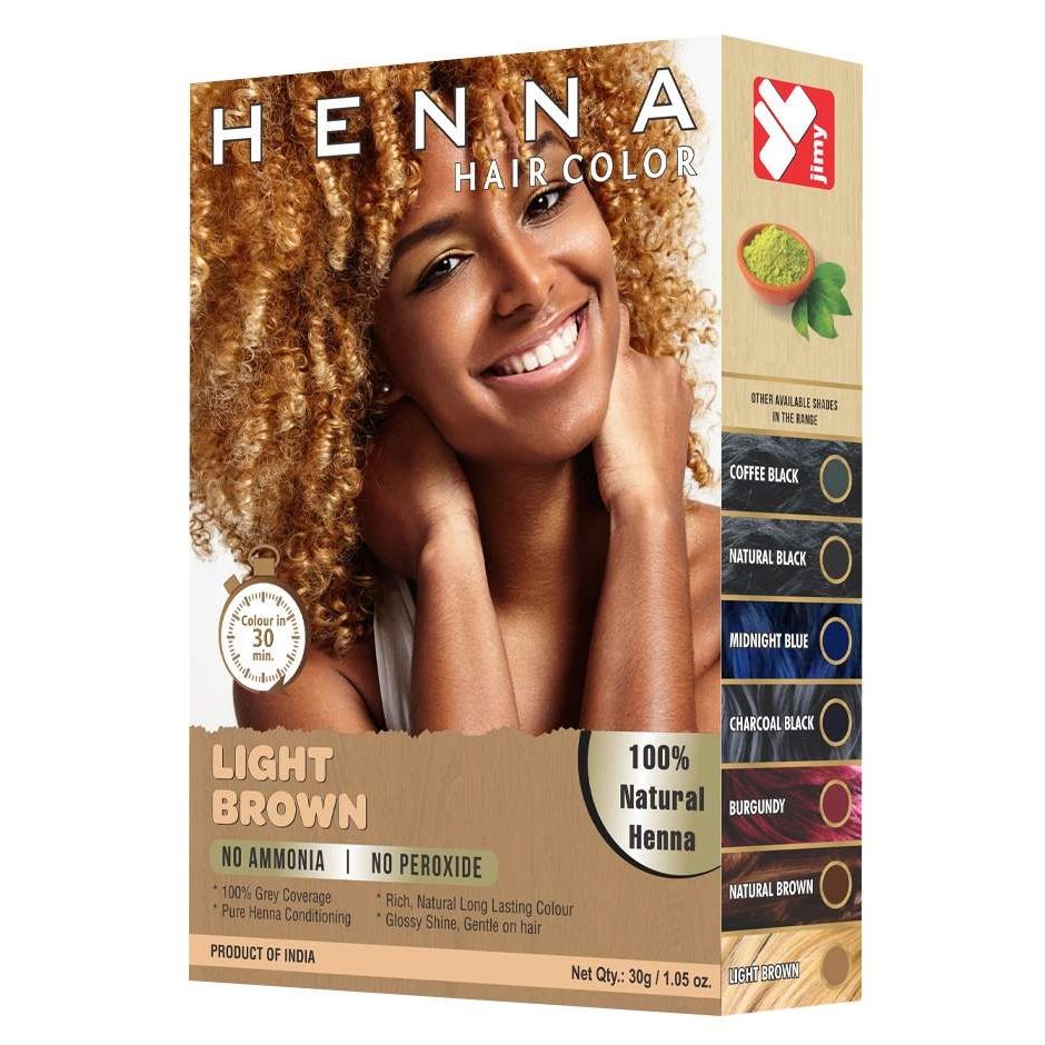 Jimy Henna Color Marrón Claro 1.05 Oz