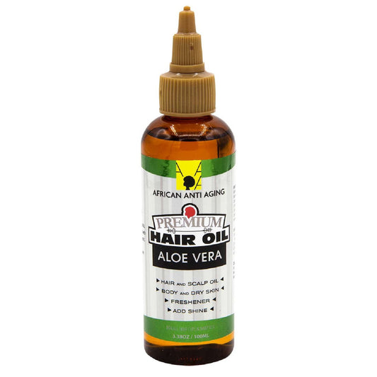 African Anti Aging Premium Hair Oil Alovera 3.38 Oz