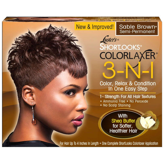 Pink Short Looks Color Relaxer 3 In 1 Brown