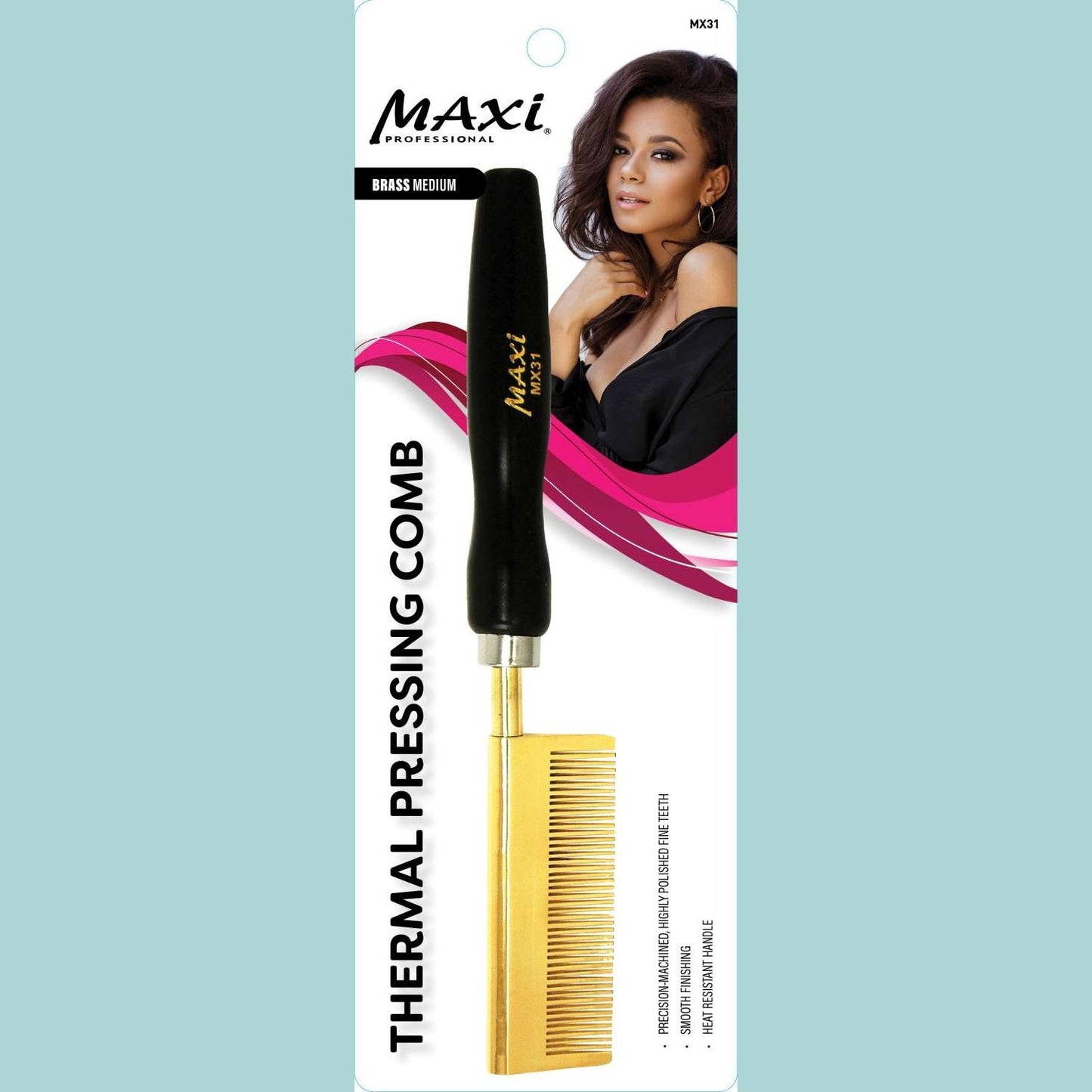Peine prensador Maxi Hair Tool Latón