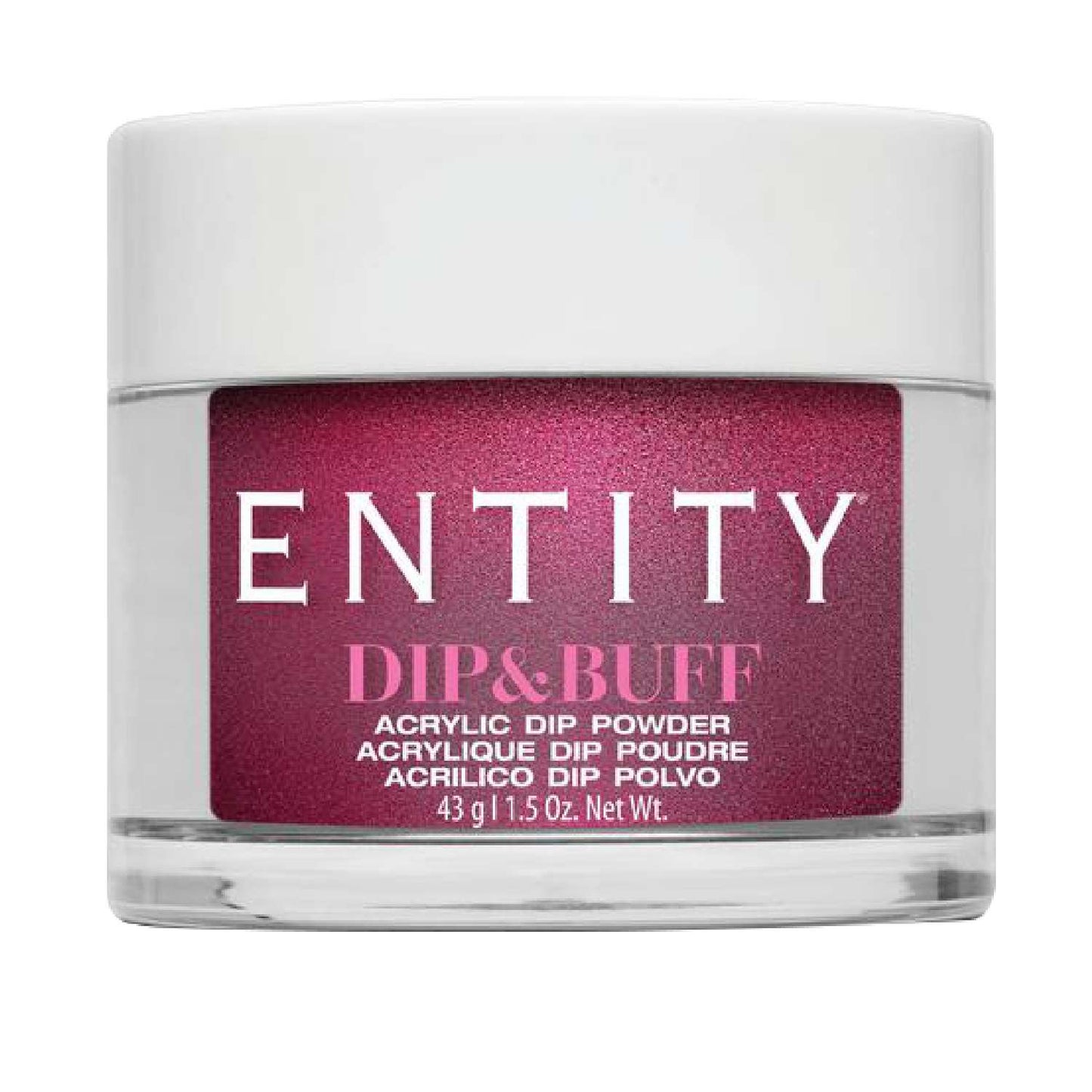 Entity Dip Buff Acrylic Dip Powder Ruby Sparks 1.5 Oz