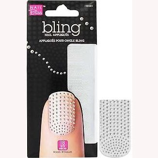 Bling Nail 10 Silver Gemd French