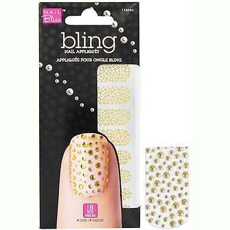 Bling Nail 11 Gold Bubbles