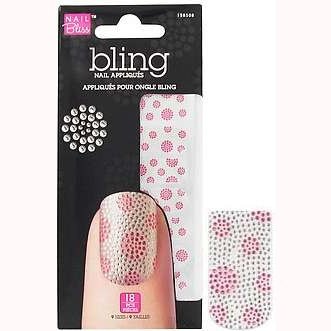 Bling Nail 13 Pink Polkadots