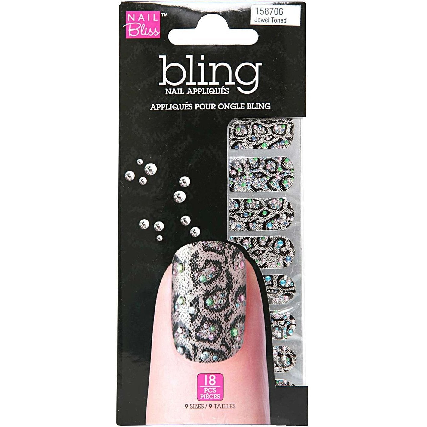 Bling Nail 19 Jewel Toned