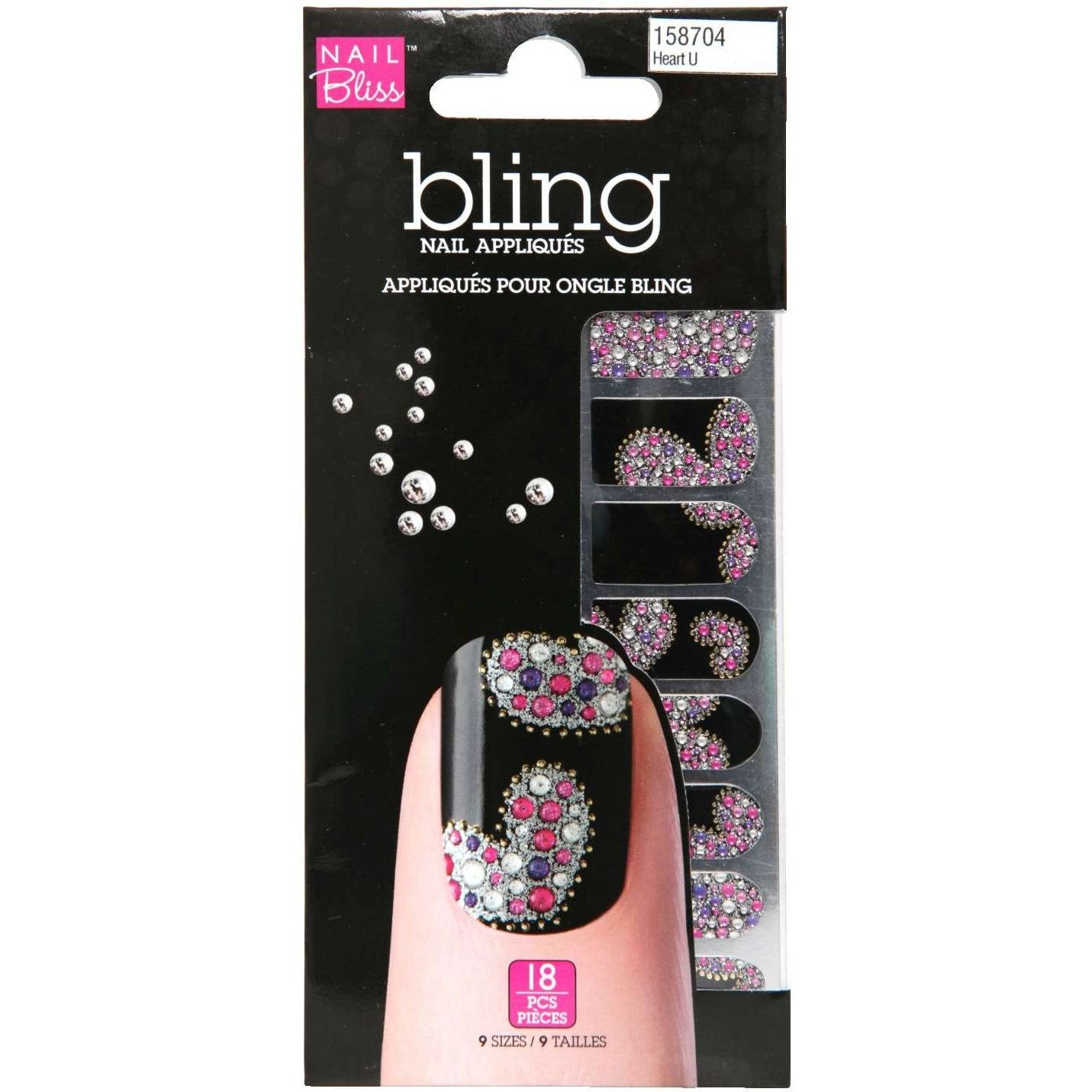 Bling Nail 27 Heart U