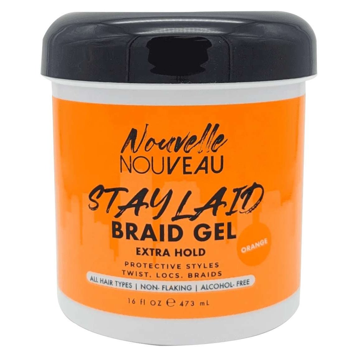 Nouvelle Nouveau Stay Laid Gel trenzado naranja 16 oz