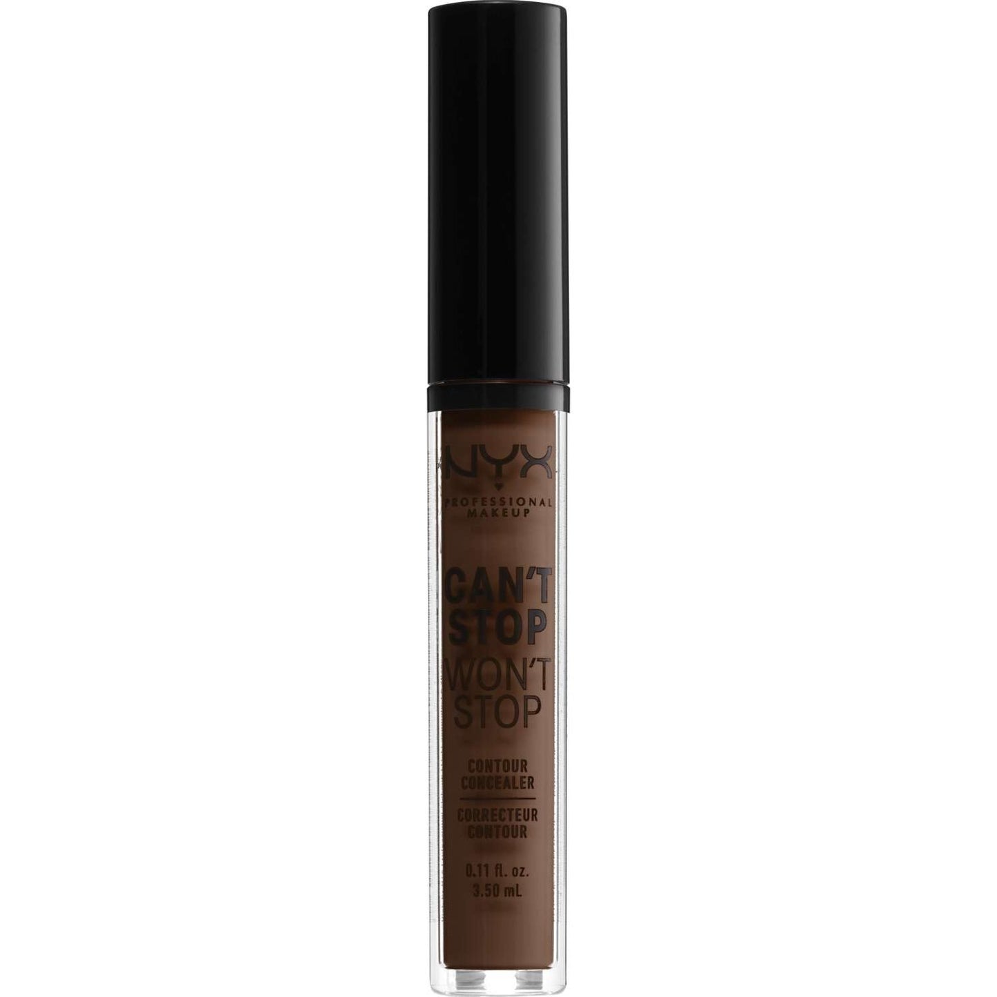 NYX Cant Stop Wont Stop Contour Concealer 22.7 - Deep Walnut 0.11 Fl Oz