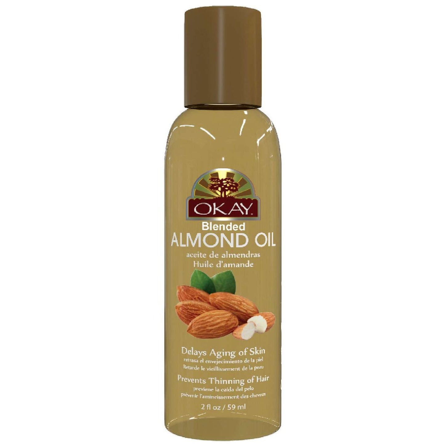 Okay Skin Hair Oil Almond 2 Oz
