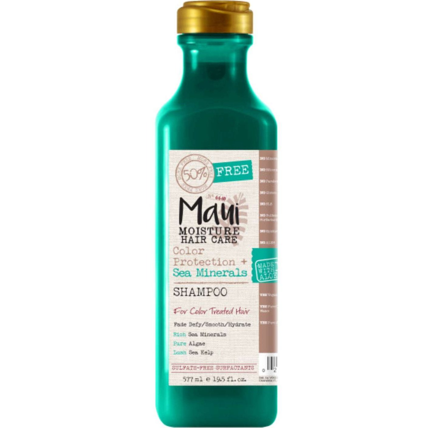 Maui Moisture Color Protection Sea Minerals Shampoo Bonus 19.5 Oz