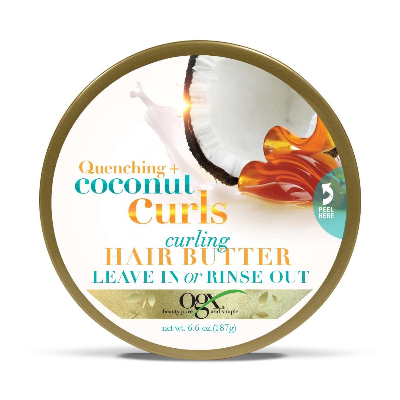 Ogx Quenching Coconut Curls Curling Hair Butter 6.6 Oz