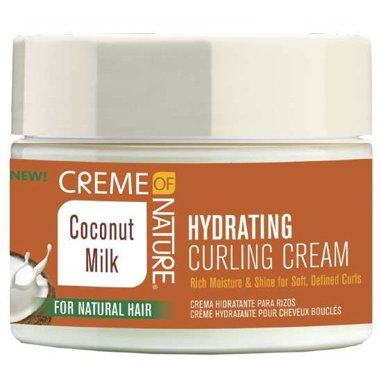 Creme Of Nature Crema hidratante para rizar con leche de coco, 11,5 onzas