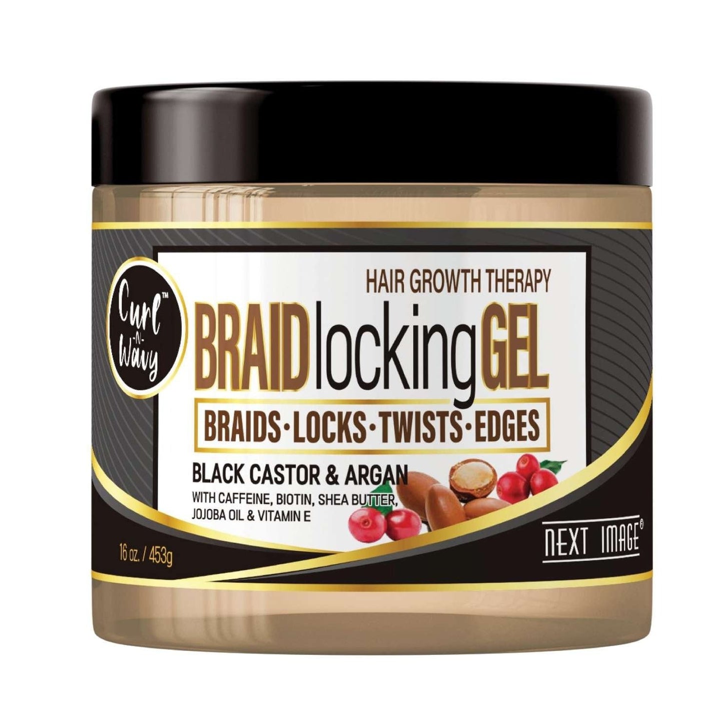 Siguiente imagen Gel para trenzas Ricino Negro 16 Oz