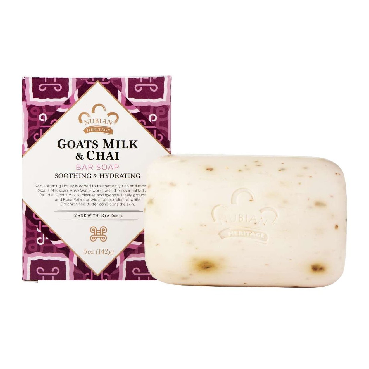 Nubian Heritage Jabón Nubio Leche de Cabra Chai 5 Oz