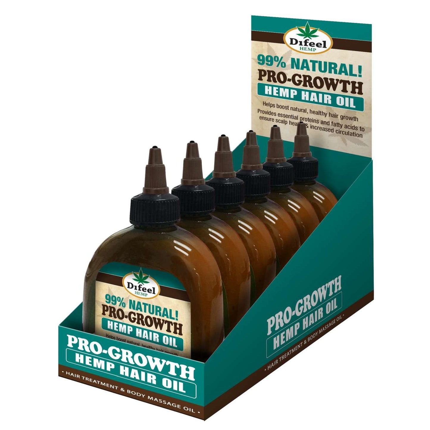 Difeel Sunflower Difeel Premium Natural Hair Oil - Hemp Pro-Growth 7.78 Oz