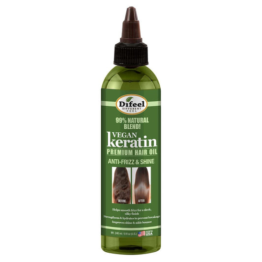 Difeel 99% Natural Premium Hair Oil Vegan Keratine 8 Oz