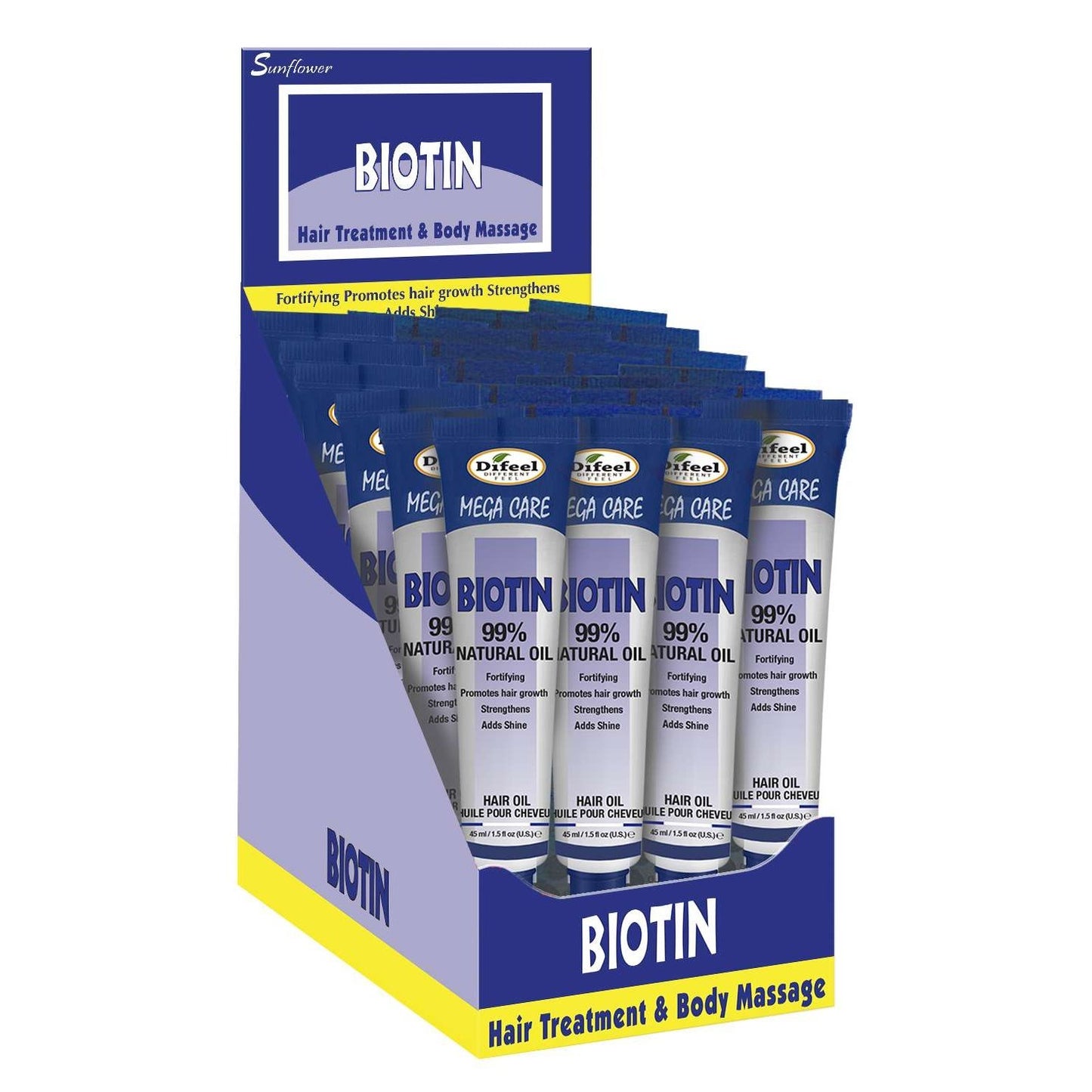 Difeel Mega Care Aceite para el cabello Biotina 1.5 Oz