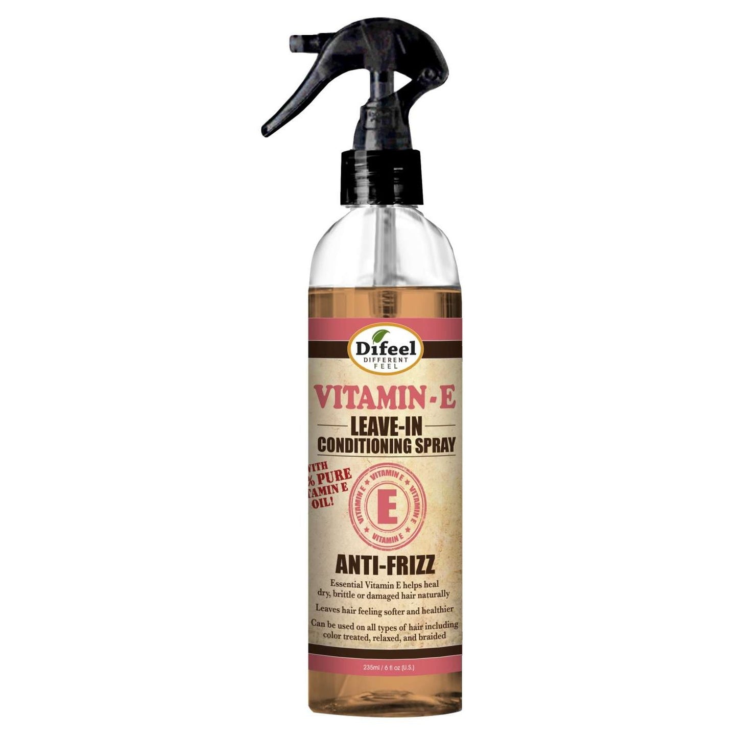 Difeel Leave In Spray Anti-Frizz Vitamina E 6 Oz