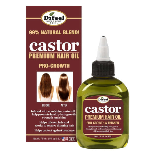 Difeel Castor Pro-Growth Hair Oil 75 Ml 6Pk 2.5 Oz