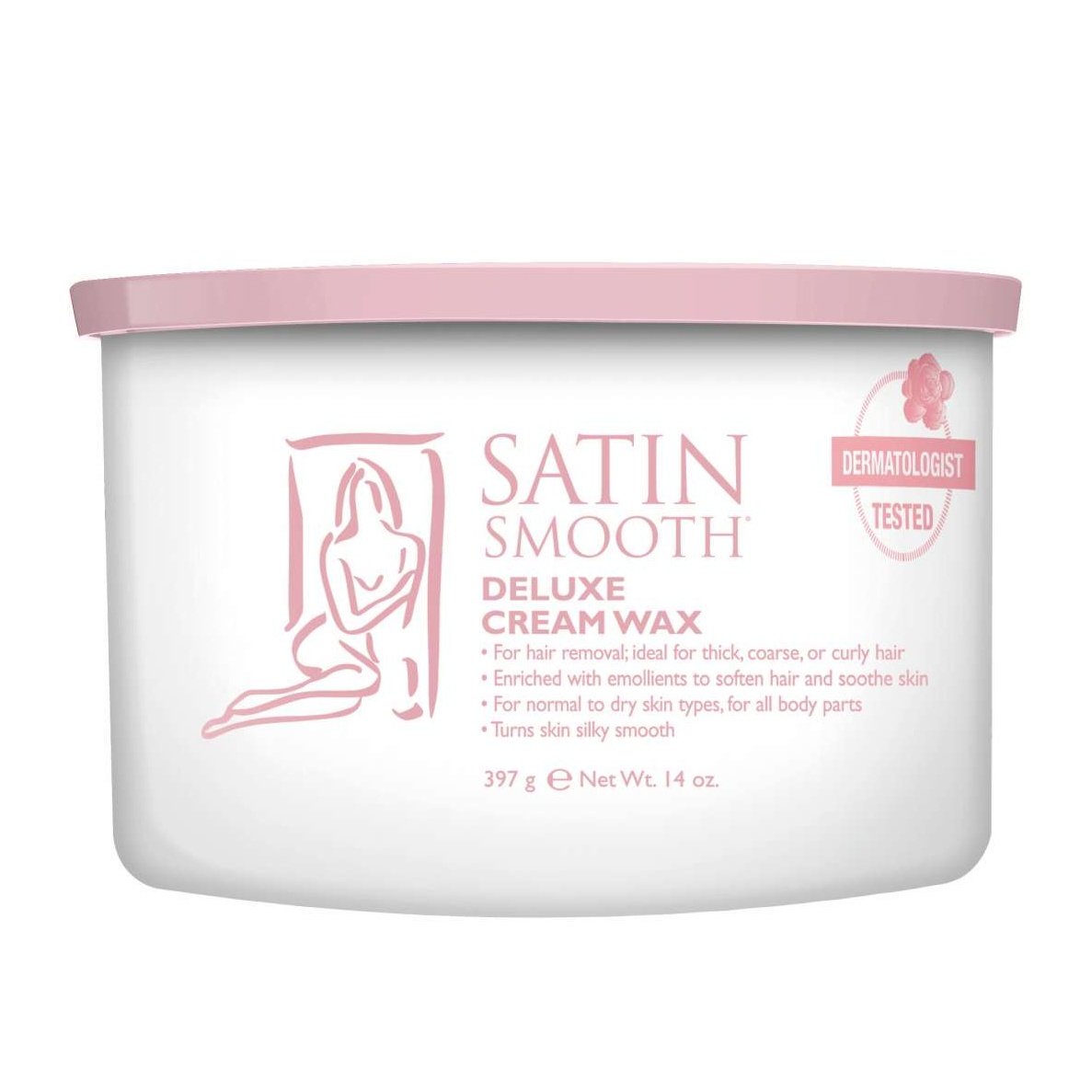 Calentador de cera suave satinado doble 14 oz