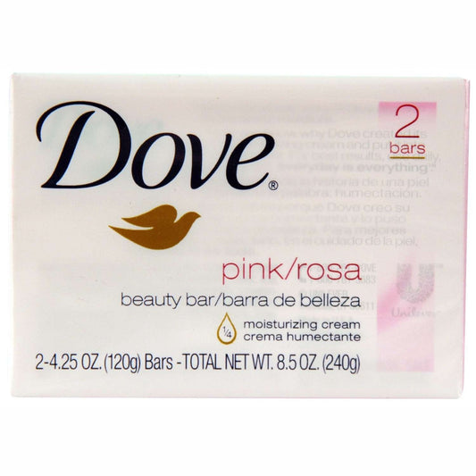 Dove Bath Bar Pink 2Pk 4.25 Oz