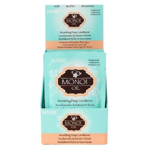 Hask Moisturizing Deep Conditioner Pack Monoi Coco 12-Piece Display