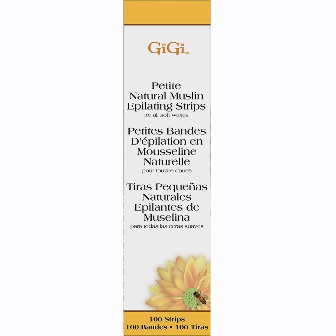Gigi Natural Muslin Epilating Strips Petite