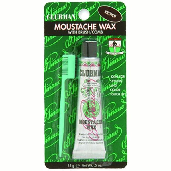 Clubman Moustache Wax Brown