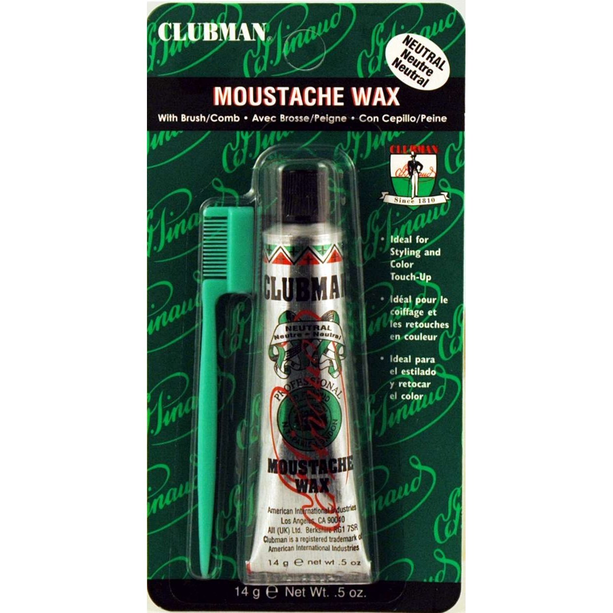 Clubman Moustache Wax Neutral