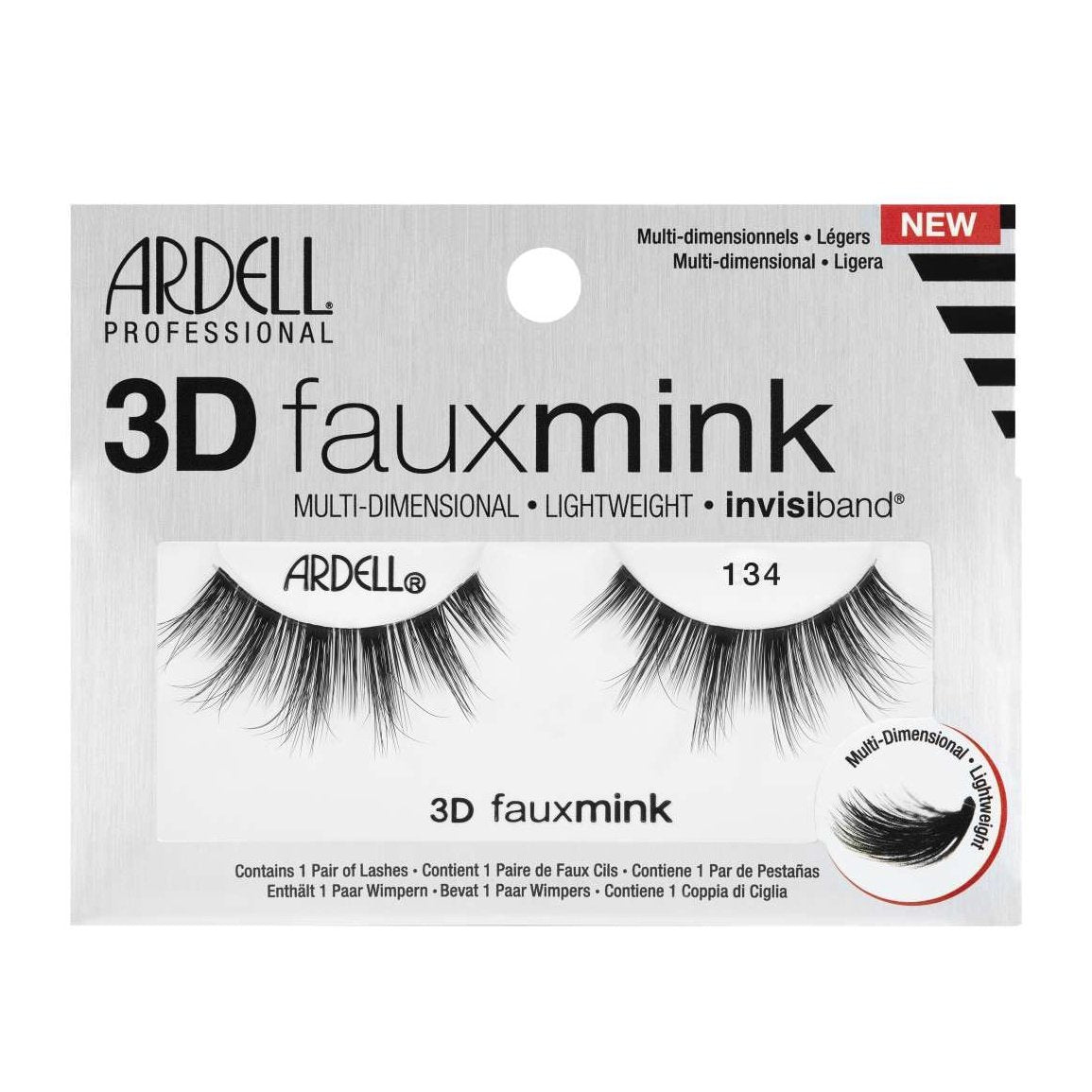 Ardell Faux Mink Luxuriously Lightweight With Invisiband-3D 134