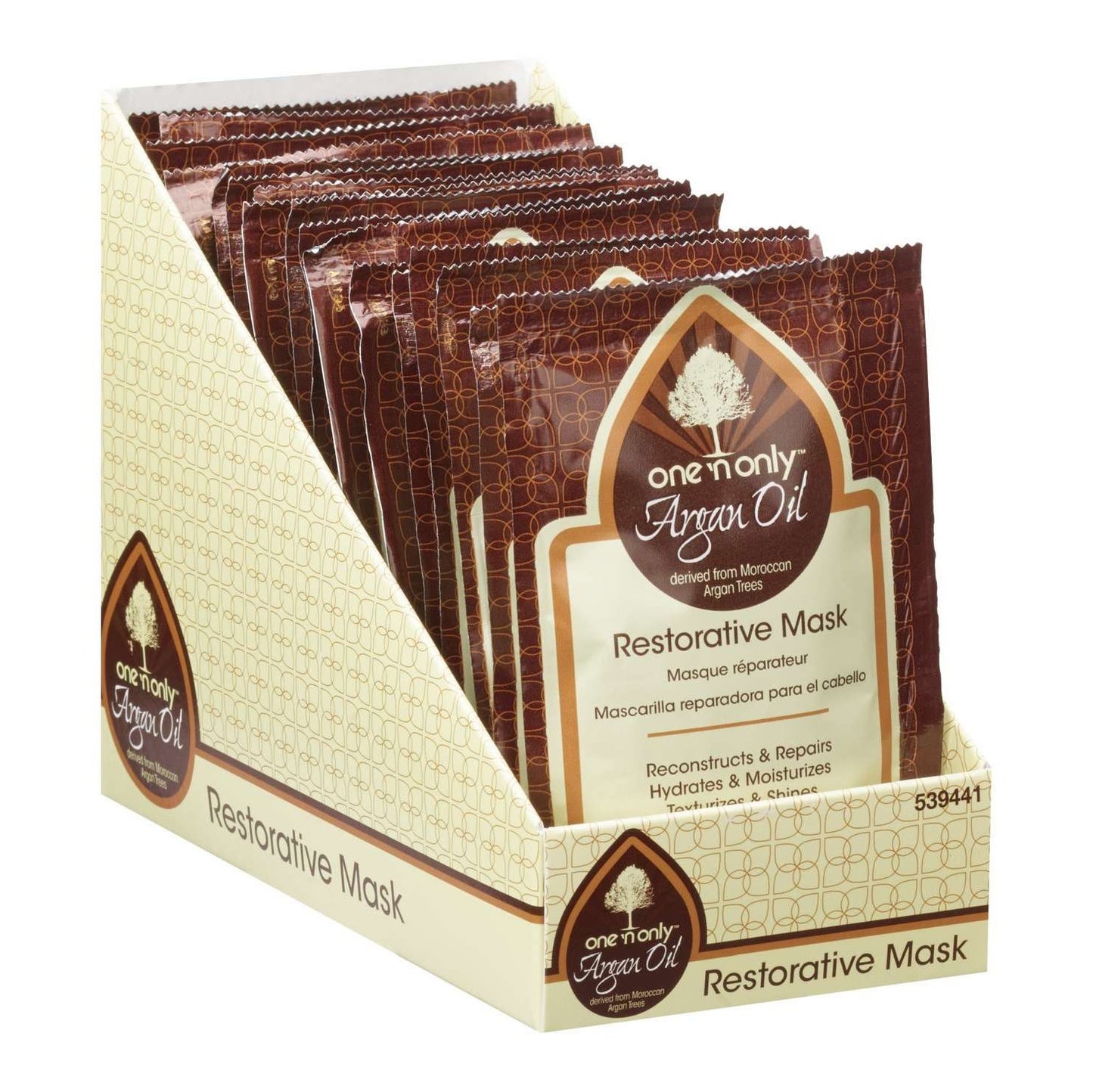 One N Only Argan Oil Restorative Mask Packets Display