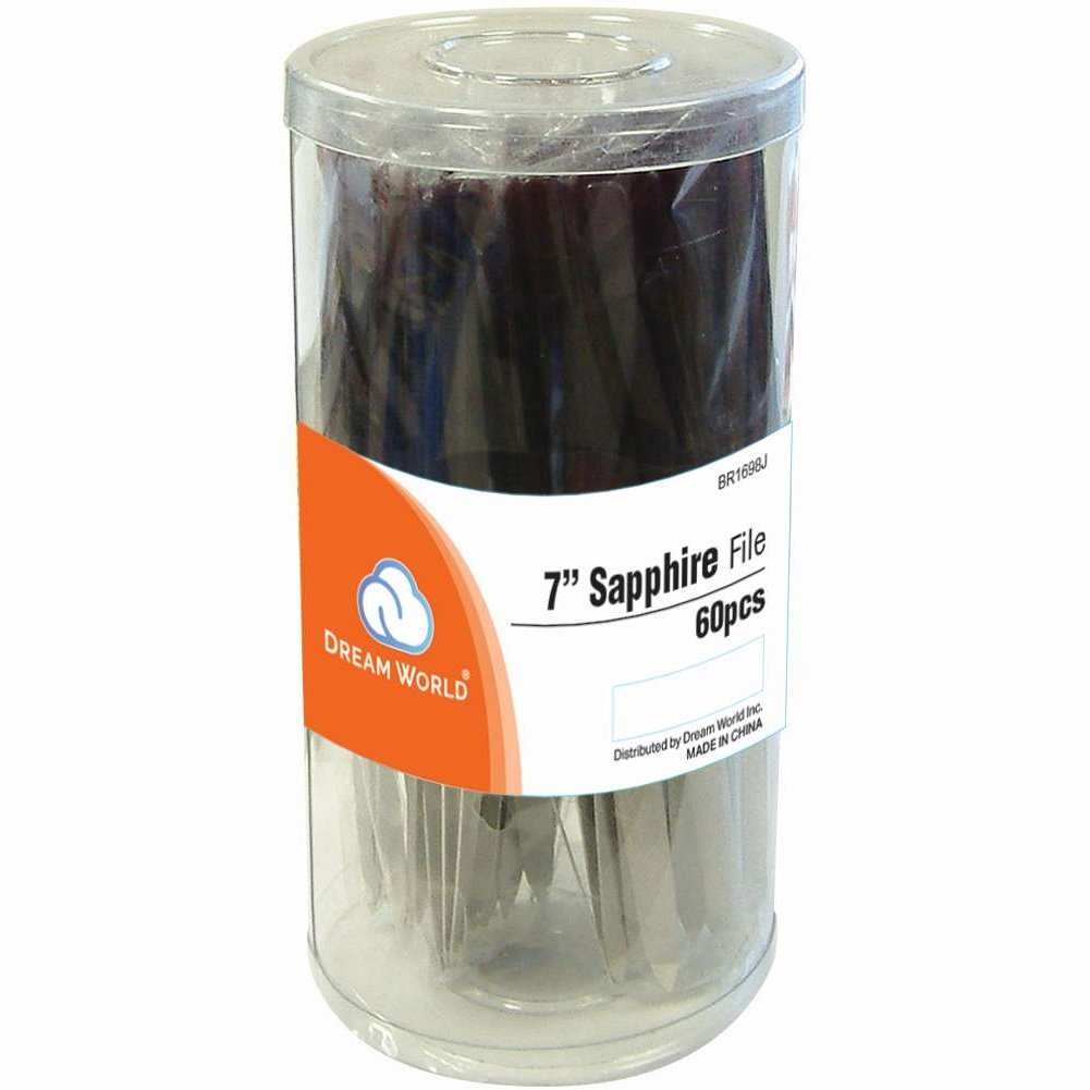 Brittny Sapphire Nail File 7 60-Piece Jar